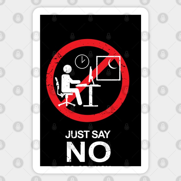 No Crunch Sign - 02 Magnet by CCDesign